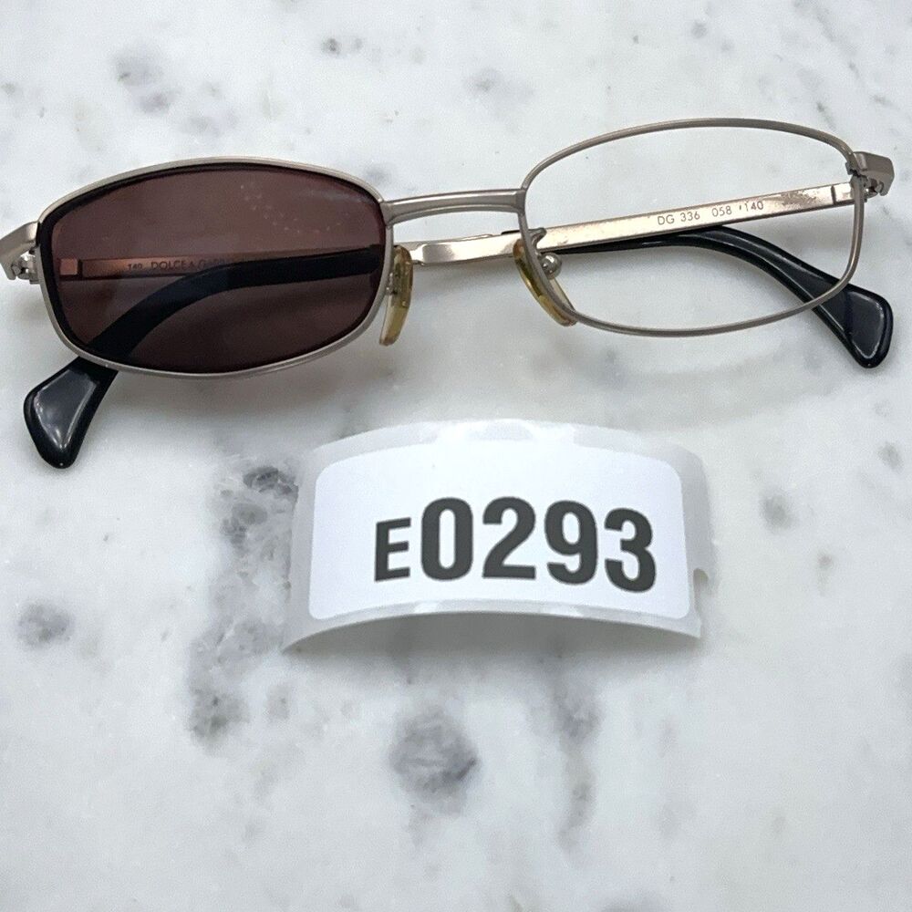 Dolce & Gabbana DG336 058 Matte Champagne Gold Eyeglasses Frames Only 50-19-140 - Picture 10 of 10